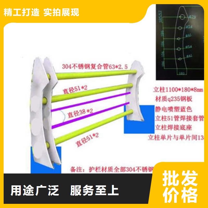 【桥梁防撞护栏】不锈钢复合管支持拿样