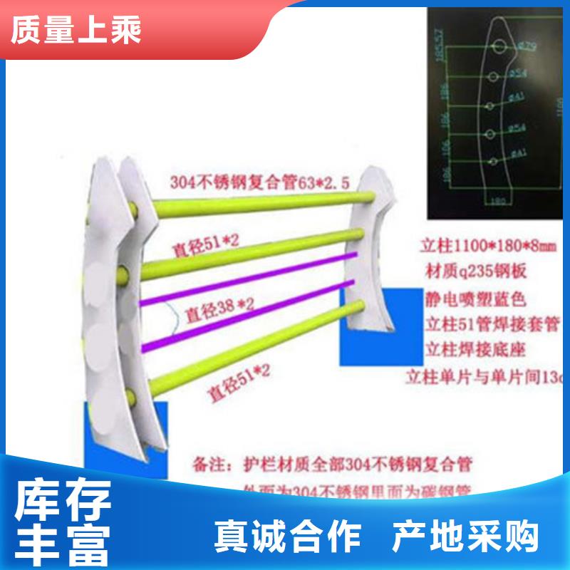 桥梁防撞护栏-【镀锌喷塑防撞栏】高品质现货销售