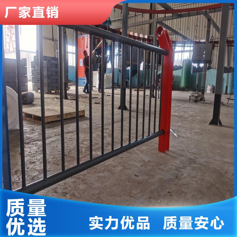 氟碳漆喷塑防撞护栏,不锈钢木纹转印栏杆厂家层层质检