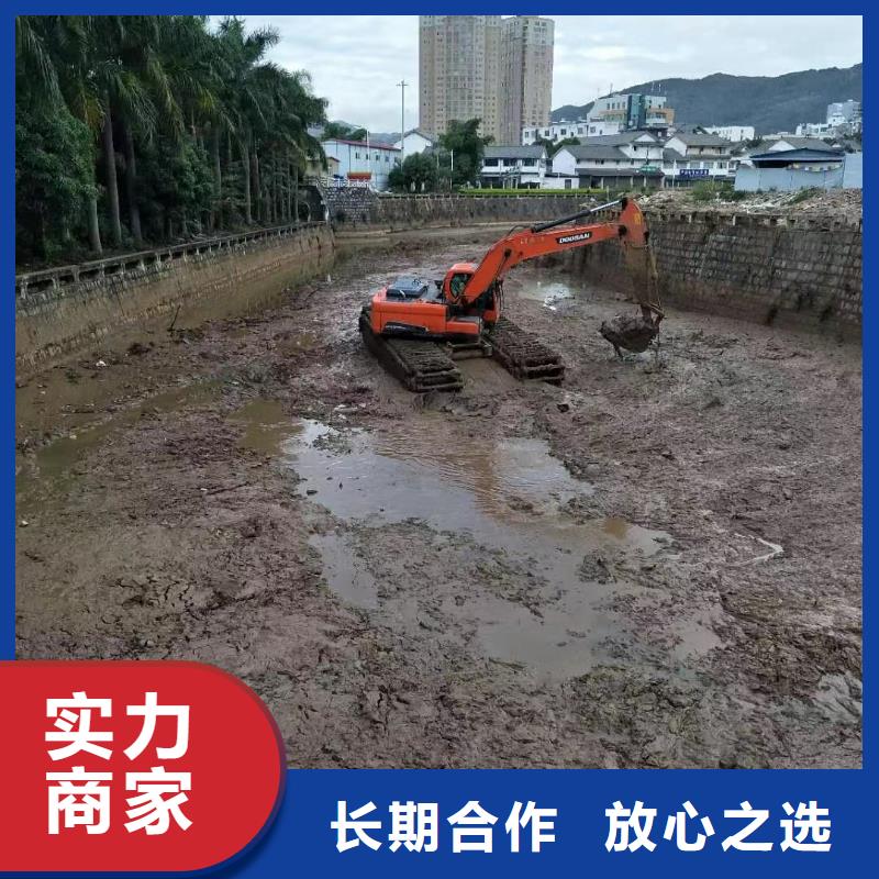 水陆挖掘机-【鱼塘清淤】单位放心之选