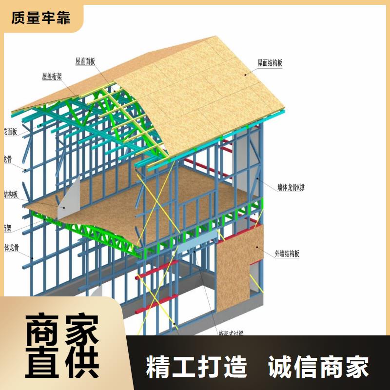 现代风格轻钢别墅【轻钢房屋】厂家十分靠谱