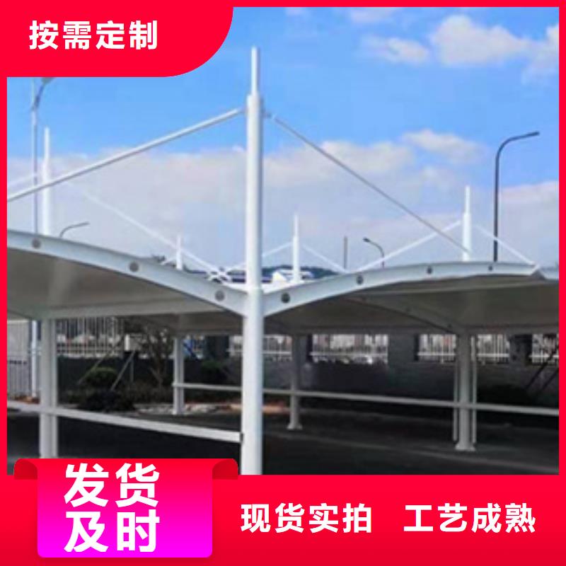 自行车停车棚灯杆灯箱用品质赢得客户信赖