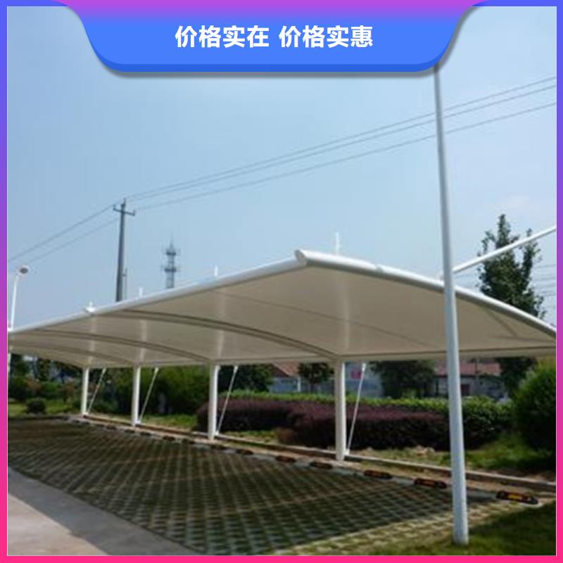 自行车停车棚梯形灯杆灯箱来图定制