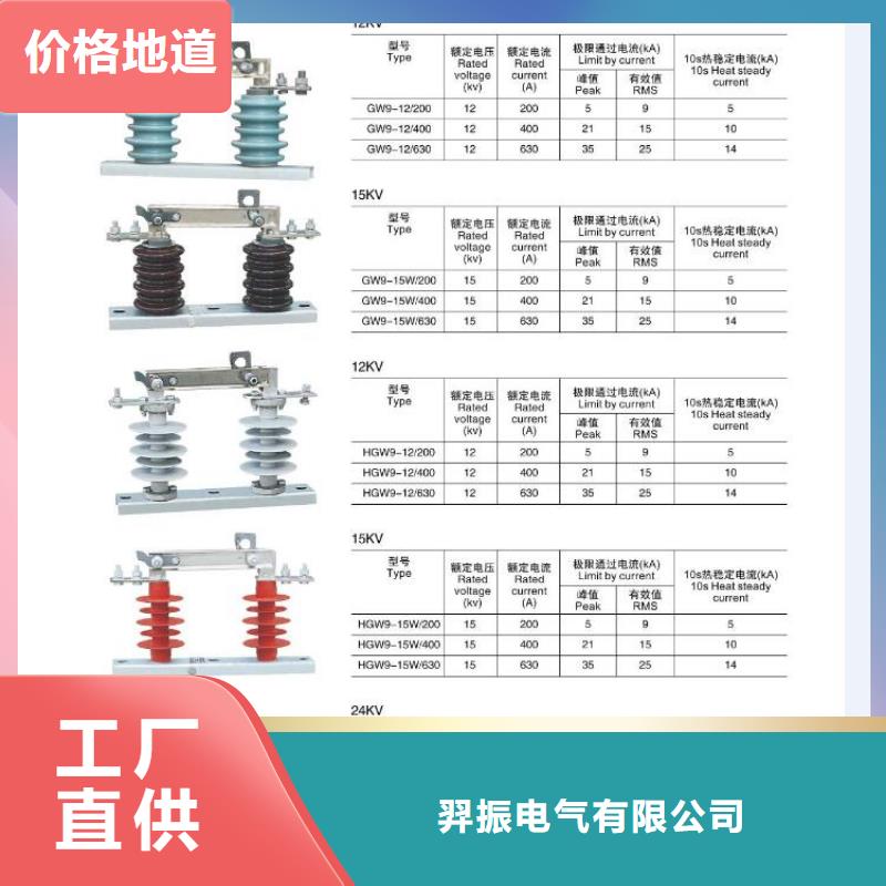 高压隔离开关金属氧化物避雷器专业生产品质保证