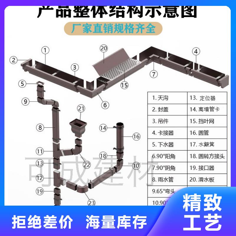 【雨水管厂房彩钢雨水管满足客户所需】